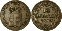 World Coins - Coin, Greece, Othon, 10 Lepta, 1848, Athens, , Copper, KM:29