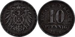 World Coins - Coin, GERMANY - EMPIRE, 10 Pfennig, 1916