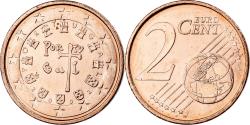 World Coins - Portugal, 2 Centimes, 2002, Lisbon, Copper Plated Steel,
