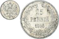 World Coins - Coin, Finland, Nicholas II, 25 Penniä, 1916, Helsinki, , Silver