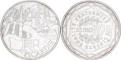 World Coins - France, 10 Euro, Picardie, 2011, Monnaie de Paris, , Silver, KM:1747