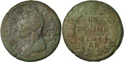 World Coins - Coin, France, Dupré, Decime, AN 7, Strasbourg, , Bronze, KM:644.4