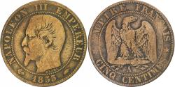 World Coins - France, Napoleon III, 5 Centimes, 1855, Paris, Bronze, , Gadoury:152