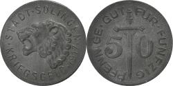 World Coins - Germany, Stadt Solingen, 50 Pfennig, 1917, , Zinc