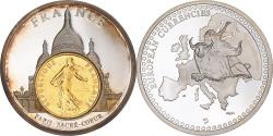 World Coins - France, Medal, Monnaies Européennes, Sacré-Coeur, Paris,