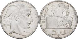 World Coins - Belgium, Régence Prince Charles, 50 Francs, Mercure, 1948, Brussels, Silver