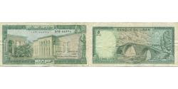 World Coins - Banknote, Lebanon, 5 Livres, KM:62d, EF(40-45)
