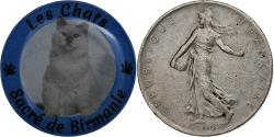 World Coins - France, Token, Les Chats - Sacré de Birmanie, Nickel,