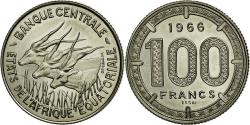 World Coins - Coin, EQUATORIAL AFRICAN STATES, 100 Francs, 1966, Paris, , Nickel