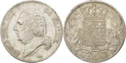 World Coins - Coin, France, Louis XVIII, 5 Francs, 1824, Bordeaux, , Silver
