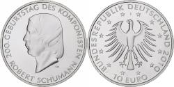 World Coins - Germany, 10 Euro, Robert Schumann, Proof, 2010, Hamburg, Silver,