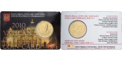 World Coins - Vatican, Pope Benedict XVI, 50 Euro Cent, Coin card n°1, 2010, Nordic gold