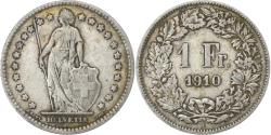 World Coins - Switzerland, Franc, 1910, Bern, Silver, , KM:24