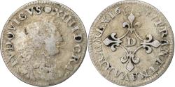World Coins - France, Louis XIV, 4 Sols des Traitants, 1677, Vimy, Silver,