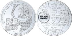 World Coins - Zanzibar, 1000 Shillings, 1 Vera Silver Oz, 2015, Proof, Silver,
