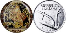 World Coins - Italy, 10 Lire, 1979, Mucha, Aluminum,