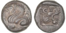 Ancient Coins - Troas, Drachm, ca. 500-480 BC, Assos, Silver,