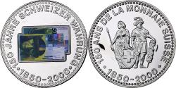 World Coins - Switzerland, Medal, 150 Ans de la Monnaie Suisse, 50 FRANCS, 2000