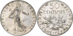 World Coins - Coin, France, Semeuse, 50 Centimes, 1902, Paris, , Silver, KM:854