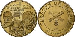 World Coins - France, Tourist token, Cité de l'espace, 2007, Arthus-Bertrand, Nordic gold