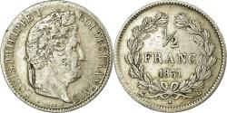 World Coins - Coin, France, Louis-Philippe, 1/2 Franc, 1831, Rouen, , Silver