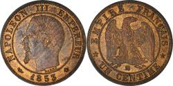World Coins - Coin, France, Napoleon III, Napoléon III, Centime, 1853, Strasbourg,