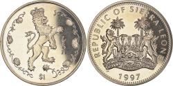 World Coins - Coin, Sierra Leone, Dollar, 1997, British Royal Mint, Lion couronné,