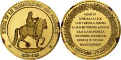 World Coins - France, Medal, Henri IV, Gold plated silver, L'Histoire de France,