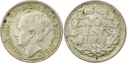 World Coins - Netherlands, Wilhelmina I, 10 Cents, 1941, Silver, , KM:163