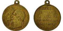 World Coins - Algeria, Medal, Voyage de Napoléon III et Eugénie, 1860, Caqué,