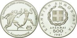 World Coins - Coin, Greece, Pan European Games, 500 Drachmai, 1981, Proof, , Silver