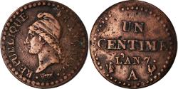 World Coins - Coin, France, Dupré, Centime, AN 7, Paris, , Bronze, KM:646