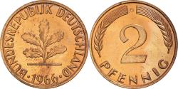 World Coins - Coin, GERMANY - FEDERAL REPUBLIC, 2 Pfennig, 1966, Karlsruhe, , Bronze
