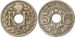 World Coins - France, 5 Centimes, Lindauer, 1920, Paris, Rare, Copper-nickel,
