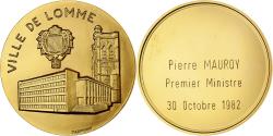 World Coins - France, Medal, La Ville de Lhomme à Pierre Mauroy, Premier Ministre, 1982, Gilt