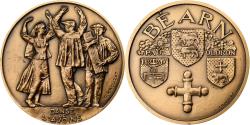 World Coins - France, Medal, Le Béarn, Bronze, Crouzat,