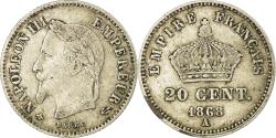 World Coins - Coin, France, Napoleon III, Napoléon III, 20 Centimes, 1868, Paris,