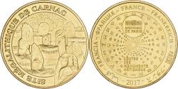 World Coins - France, Medal, 56/ Site Mégalithique de Carnac, 2017, Copper-nickel Aluminium