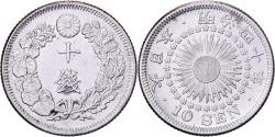World Coins - Japan, Mutsuhito, 10 Sen, Meiji Era, Yr. 40 (1907), Silver,