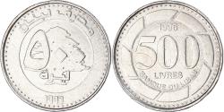 World Coins - Coin, Lebanon, 500 Livres, 1996
