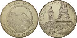 World Coins - France, Medal, Tunnel sous la Manche - Elizabeth II, Mitterrand, 1994, Jimenez