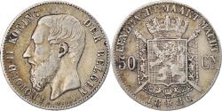 World Coins - Coin, Belgium, Leopold II, 50 Centimes, 1886, , Silver, KM:27