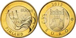 World Coins - Finland, 5 Euro, Le barrage d'Imatrankoski, 2013, , Bi-Metallic, KM:195