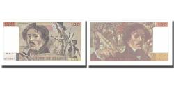 World Coins - France, 100 Francs, Delacroix, 1990, BRUNEEL BONNARDIN CHARRIAU, UNC(65-70)