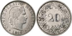 World Coins - Switzerland, 20 Rappen, Libertas, 1913, Bern, Nickel, , KM:29