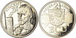 World Coins - Netherlands, 2 1/2 Ecu, Vincent Van Gogh, 1995, , Copper-nickel