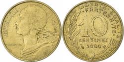 World Coins - France, 10 Centimes, Marianne, 2000, Paris, Aluminum-Bronze,