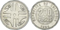 World Coins - Coin, Colombia, 200 Pesos, 1994