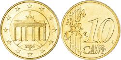 World Coins - GERMANY - FEDERAL REPUBLIC, 10 Euro Cent, 2004, Munich, , Brass, KM:210
