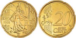 World Coins - France, 20 Euro Cent, 2009, BU, , Brass